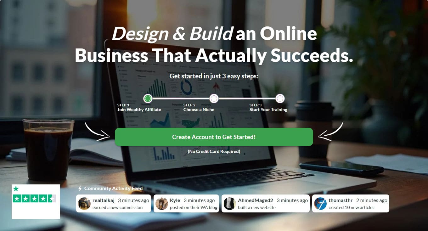 Wealthy Affiliate Home Page